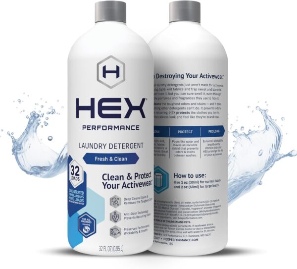 HEX Performance Laundry Detergent, Fresh & Clean