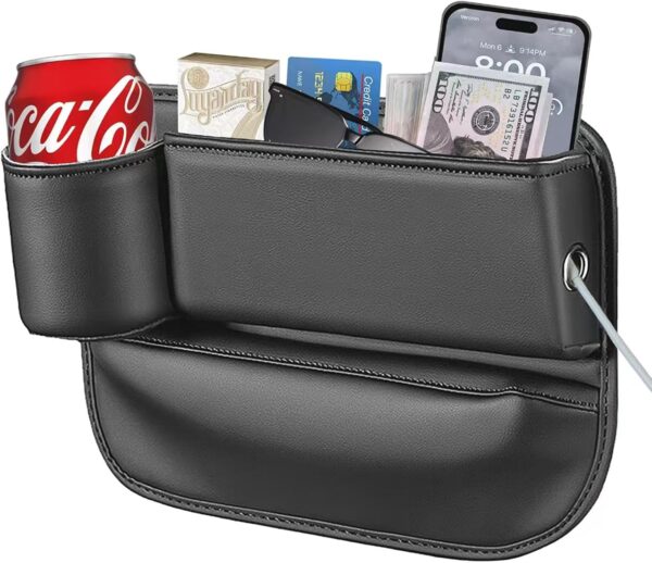 Car Leather Cup Holder Gap Bag