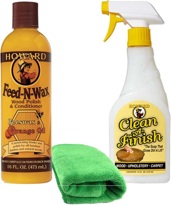Howard Feed N Wax Wood Restorer and Beeswax