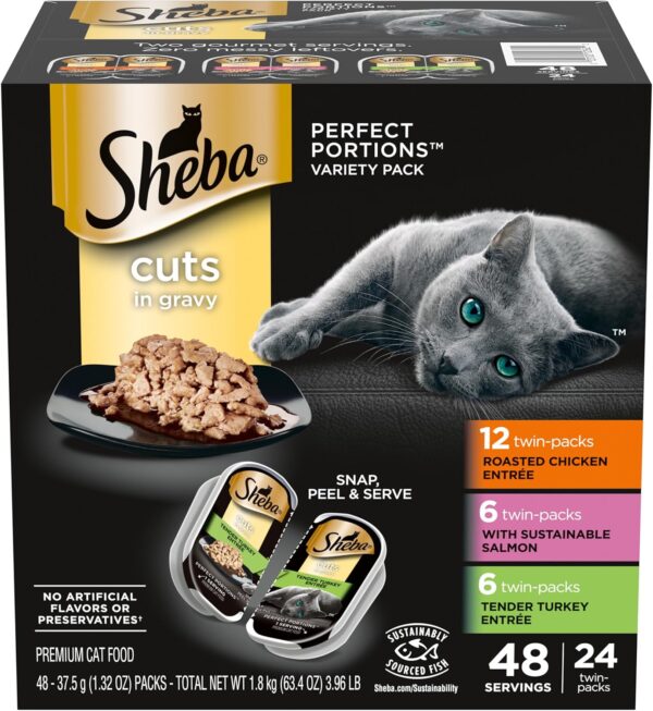 Sheba Perfect Portions Wet Cat Food Cuts in Gravy