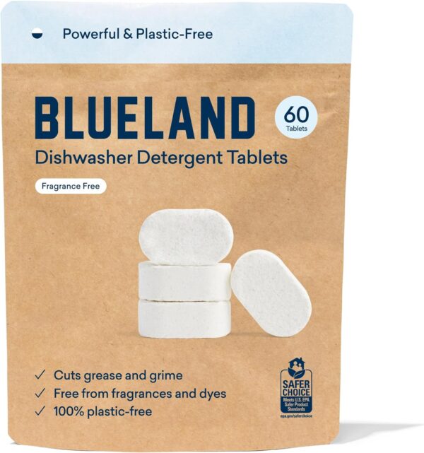 BLUELAND Dishwasher Detergent Tablets, 60 Count