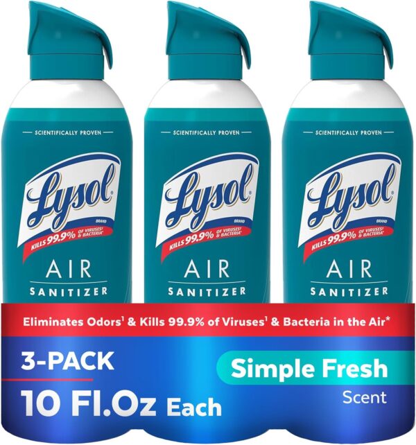 Lysol Air Sanitizer Spray,for Odor Elimination