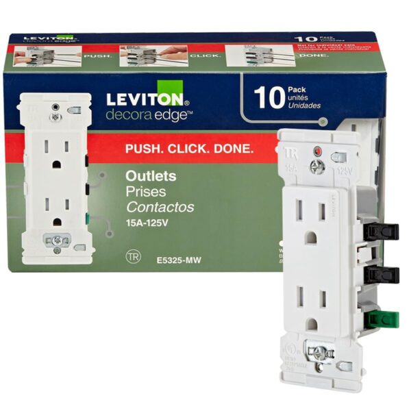 Leviton E5325-MW Decora Edge