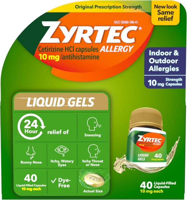Zyrtec  Allergy Relief Liquid Gels