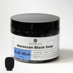 Moroccan Black Soap with Blue Nila