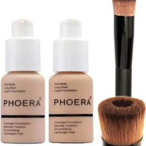 Phoera Foundation Set with Makeup Brush